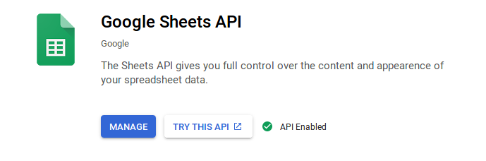 sheets-api-enabled